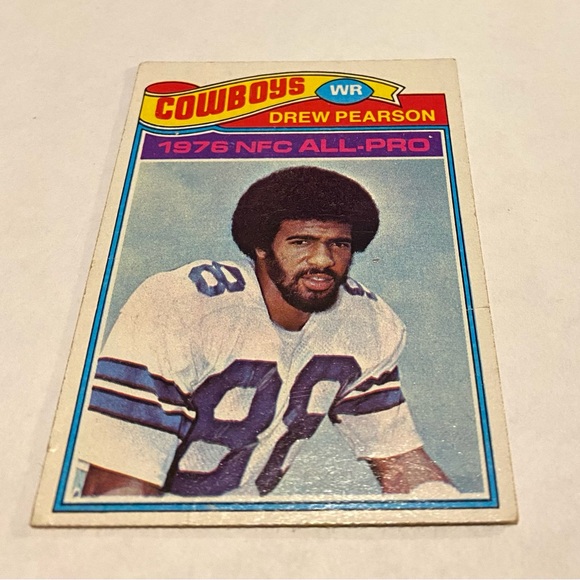 Drew Pearson 1977 Topps Football Card #130 Dallas Cowboys WR Vintage - Picture 3 of 3